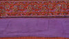 Sanskriti Vintage Sari Border Hand Beaded 1 YD Indian Trim Sewing Purple Lace