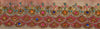 Sanskriti Vintage Sari Border Antique Hand Beaded 1 YD Indian Trim Sewing Peach Zari Lace