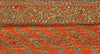 Sanskriti Vintage Sari Border Antique Hand Beaded Leheria 1 YD Trim Sewing Orange Lace