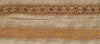 Sanskriti Vintage Sari Border Hand Beaded 1 YD Indian Trim Ribbon Cream Lace