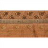 Sanskriti Vintage Sari Border Hand Beaded 1 YD Indian Trim Sewing Orange Lace