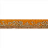 Sanskriti Vintage Sari Border  Hand Beaded 1 YD Indian Trim Ribbon Saffron Lace