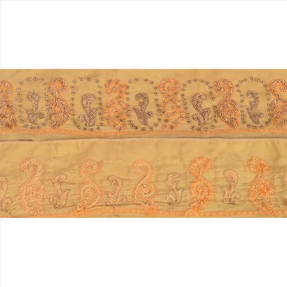 Sanskriti Vintage Sari Border Hand Embroidered 1 YD Indian Trim Sewing Lace