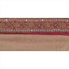 Sanskriti Vintage Sari Border Hand Beaded Woven 1 YD Trim Sewing Pink Lace