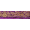 Sanskriti Vintage Sari Border Hand Beaded 1 YD Indian Trim Ribbon Purple Lace