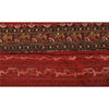 Sanskriti Vintage Sari Border Hand Beaded 1 YD Indian Trim Sewing Dark Red Lace