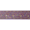 Sanskriti Vintage Sari Border Hand Beaded 1 Yard Trims Sewing Purple Deco Lace