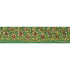 Sanskriti Vintage Sari Border Hand Beaded 1YD Indian Trim Sewing Green Zari Lace