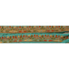 Sanskriti Vintage Sari Border Hand Beaded 1 YD Indian Trim Ribbon Turquoise Lace