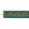 Sanskriti Vintage Sari Border Hand Beaded 1YD Indian Trim Sewing Green Zari Lace