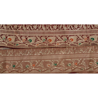 Sanskriti Vintage Sari Border Woven Brocade 1 YD Trim Craft Sewing Lace