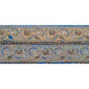 Sanskriti Vintage Sari Border Hand Embroidered 5 YD Trim Sewing Blue Craft Lace