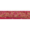 Sanskriti Vintage 6 YD Sari Border Hand Beaded Bandhani Trim Craft Pink Lace