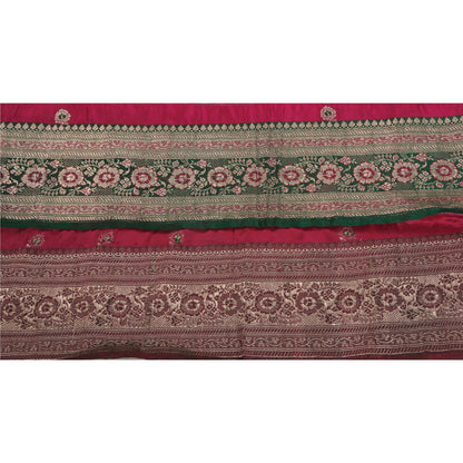 Sanskriti Vintage 1 Yard Trim Sari Border Woven Brocade Craft Sewing Zari Lace