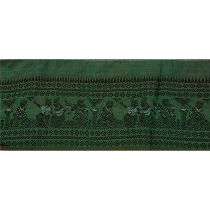 Sanskriti Vintage 1 Yard Saree Border Baluchari Trims Sewing Green Craft Lace