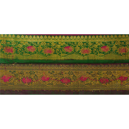 Sanskriti Vintage 1 YD Trim Sari Border Antique Woven Brocade Craft Sewing Lace