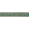 Sanskriti Vintage 1 YD Sari Border Antique Hand Beaded Craft Ribbon Green Lace