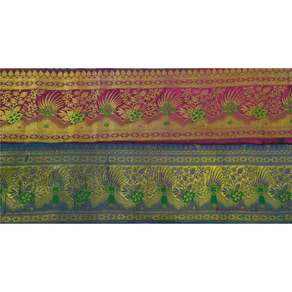 Sanskriti Vintage 1 YD Trim Sari Border Antique Woven Brocade Craft Sewing Lace