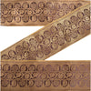 Sanskriti Vintage 2 Yard Brown Sari Border Woven Brocade Trim Sewing Craft Lace