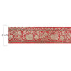 Sanskriti Vintage 1 YD Sari Indian Border Woven Trim Sewing Craft Red Lace