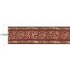 Sanskriti Vintage 1 YD Sari Border Woven Brocade Trim Brown Craft Brown Lace