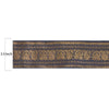 Sanskriti Vintage 1 YD Sari Border Woven Brocade Trim Blue Craft Blue Lace