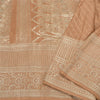 Sanskriti Vintage Brown Heavy Sarees Pure Satin Silk Woven Brocade Sari Fabric