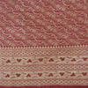 Sanskriti Vintage Sarees Red Brocade/Banarasi Zari Woven Pure Satin Sari Fabric