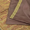 Sanskriti Vintage Lilac Sarees Pure Silk Brocade/Banarasi Woven Sari 5yd Fabric