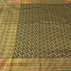 Sanskriti Vintage Black Sarees Art Silk Brocade/Banarasi Woven Sari Craft Fabric