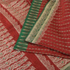 Sanskriti Vintage Sarees Pure Satin Silk Brocade/Banarasi Woven Sari 5yd Fabric