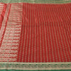 Sanskriti Vintage Sarees Pure Satin Silk Brocade/Banarasi Woven Sari 5yd Fabric