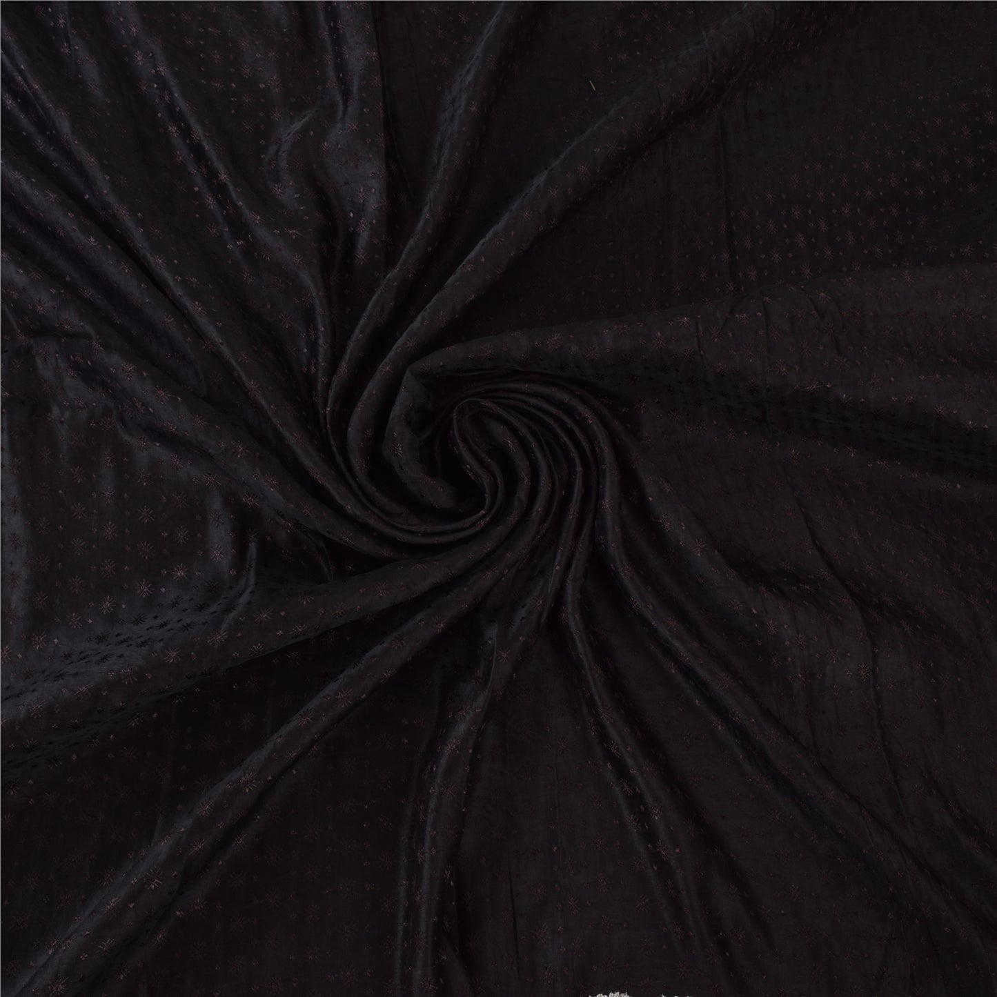 Sanskriti Vintage Black Sarees Pure Satin Silk Banarasi Woven Sari Craft Fabric