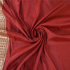 Sanskriti Vintage Red Sarees Pure Silk Brocade/Banarasi Woven Sari Craft Fabric