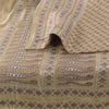 Sanskriti Vintage Cream Sarees Pure Satin Silk Woven Premium Sari Craft Fabric