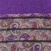 Sanskriti Vintage Purple Dupatta Long Stole Pure Woolen Printed Premium Scarves