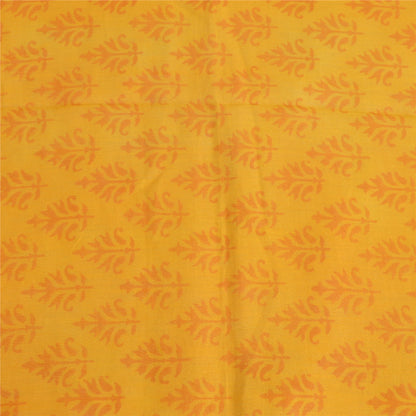 Sanskriti Vintage Dupatta Long Stole Pure Cotton Saffron Block Printed Hijab