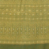 Sanskriti Vintage Indian Green Dupatta Long Stole Art Silk Woven Premium Scarves