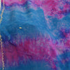 Sanskriti Vintage Blue/Pink Dupatta Long Stole Pure Crepe Silk Handmade Tie-Dye