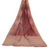 Sanskriti Vintage Long Dupatta Stole Cotton Peach Hijab Woven Wrap Scarves