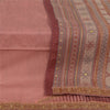 Sanskriti Vintage Long Dupatta Stole Cotton Peach Hijab Woven Wrap Scarves