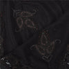 Sanskriti Vintage Black Long Dupatta Stole Pure Silk Hand Beaded Premium Scarves