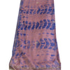 Sanskriti Vintage Pink/Blue Dupatta Long Stole Pure Silk Hand Beaded Tie-Dye