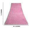 Sanskriti Vintage Dupatta Long Stole Pure Chiffon Silk Pink Hand Beaded Scarves