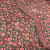 Sanskriti Vintage Long Dupatta Indian Green Stole Printed Velvet Scarves Hijab