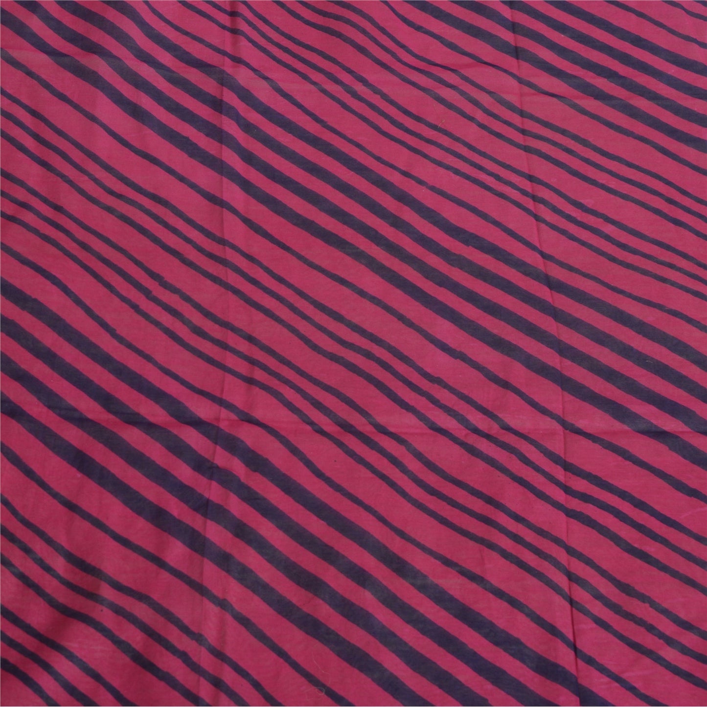 Sanskriti Vintage Long Dupatta Stole Pink Leheria Print Pure Chanderi Veil Hijab