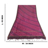 Sanskriti Vintage Long Dupatta Stole Pink Leheria Print Pure Chanderi Veil Hijab