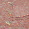 Sanskriti Vintage Long Multi Indian Dupatta Pure Silk Woven Stole Scarves Veil