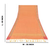 Sanskriti Vintage Indian Orange Dupatta Long Stole Art Silk Woven Premium Hijab