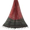 Sanskriti Vintage Dupatta Long Stole Pure Cotton Hand Embroidery Ikat Woven Veil